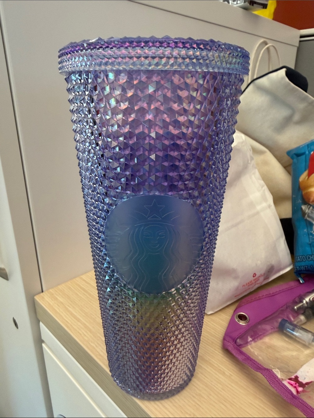 Starbucks Iridescent Lavender Studded Tumbler